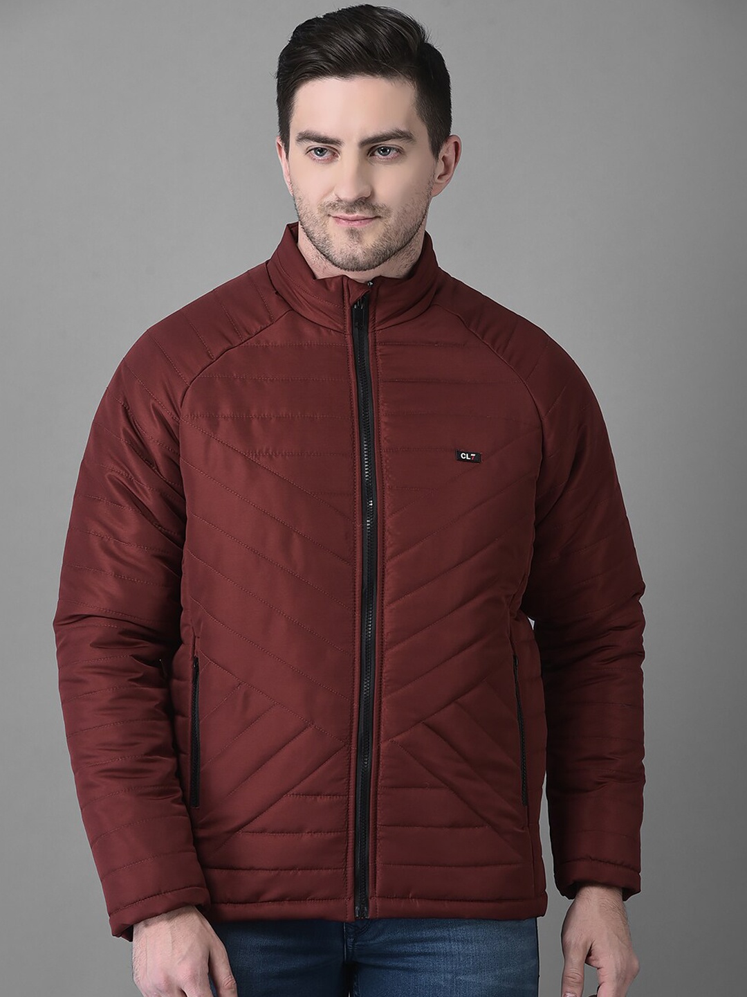 

Canary London Men Solid Nylon Padded Jacket, Burgundy