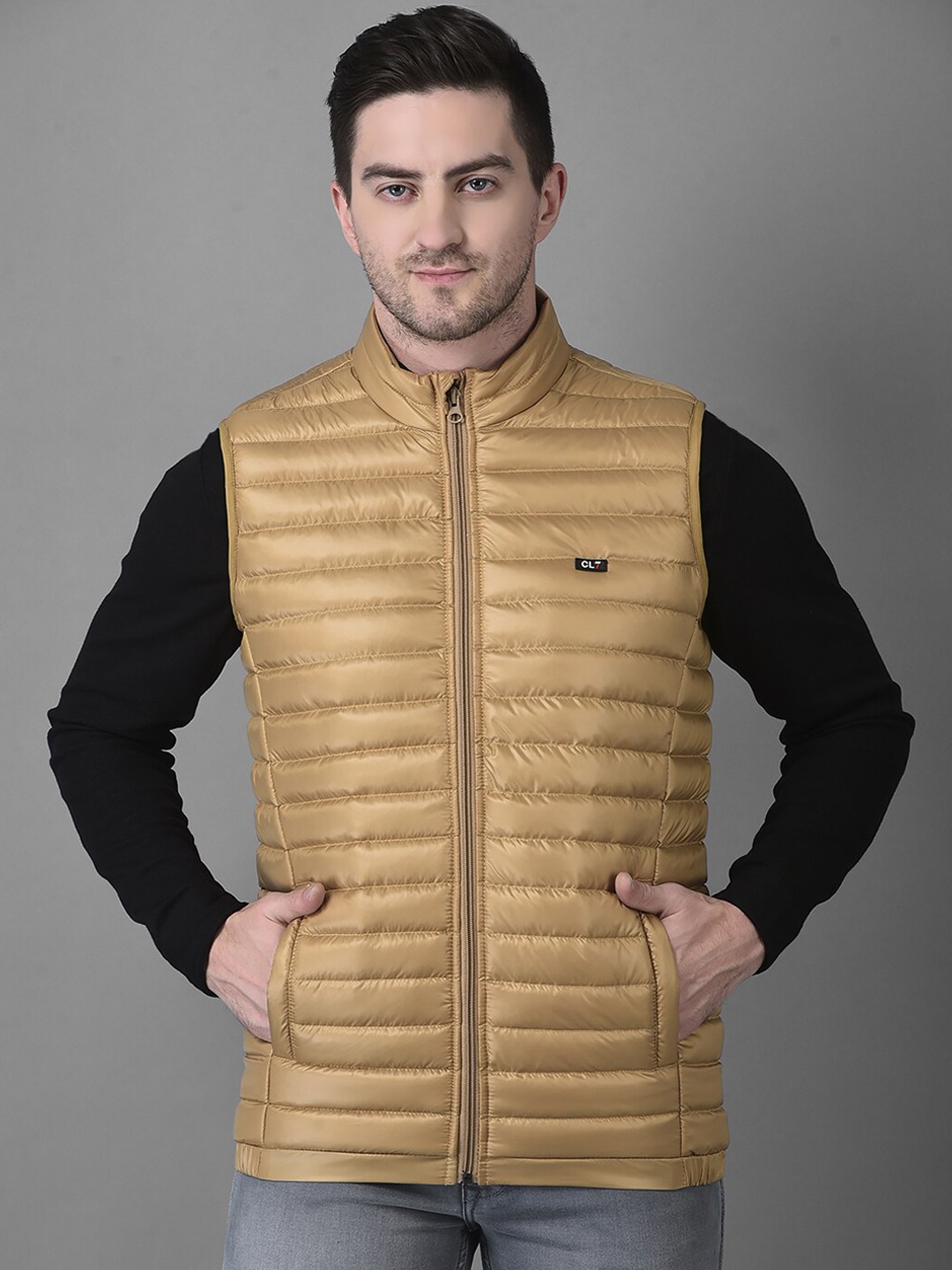 

Canary London Men Lightweight Puffer Jacket, Gold