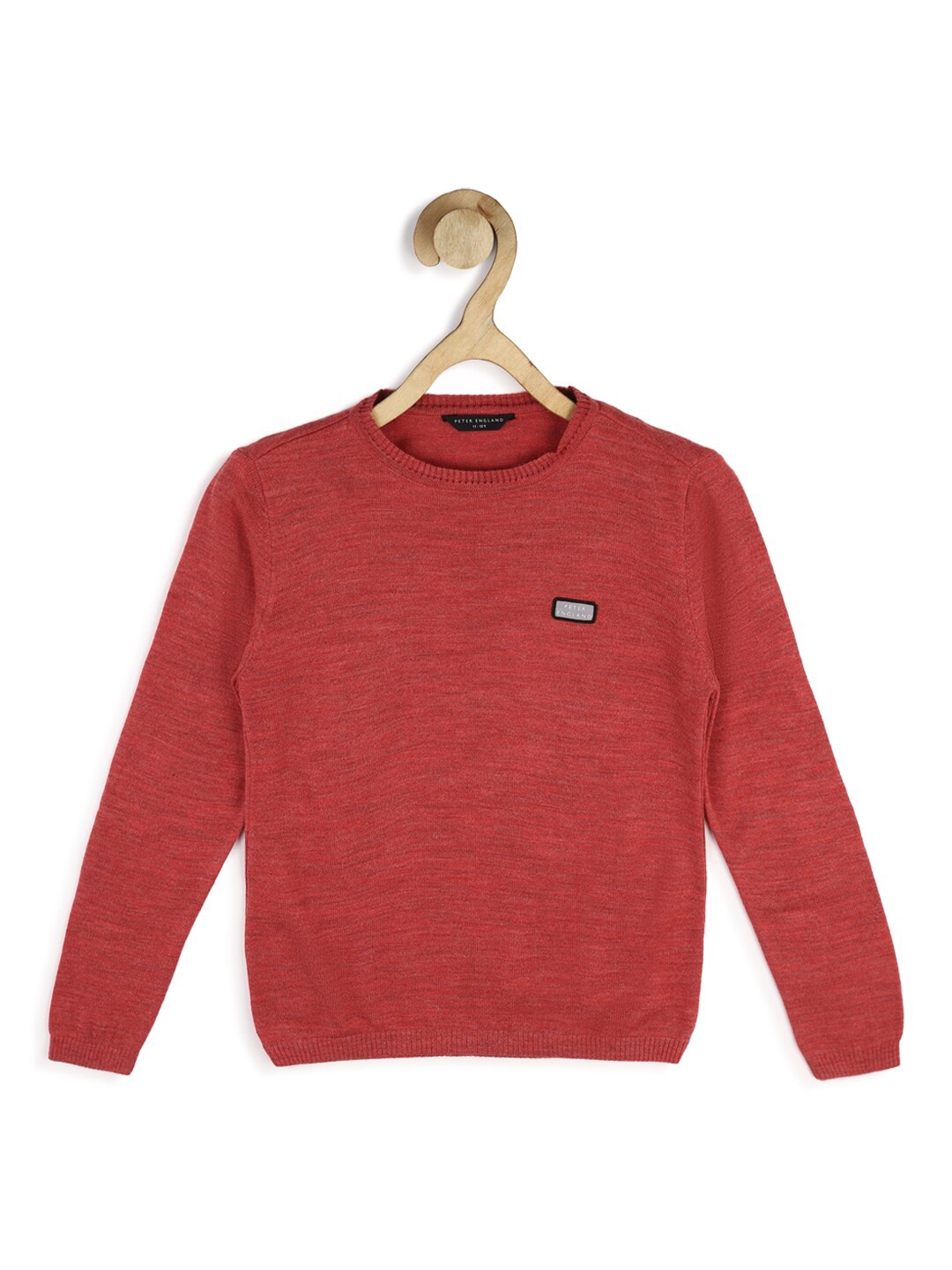 

Peter England Boys Round Neck Long Sleeves Acrylic Pullover, Red