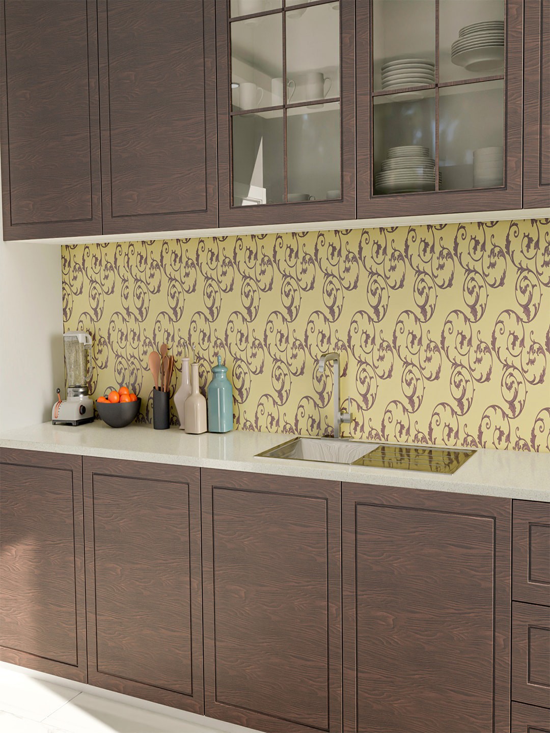 

Kuber Industries Yellow Printed Decorative Wall Sticker