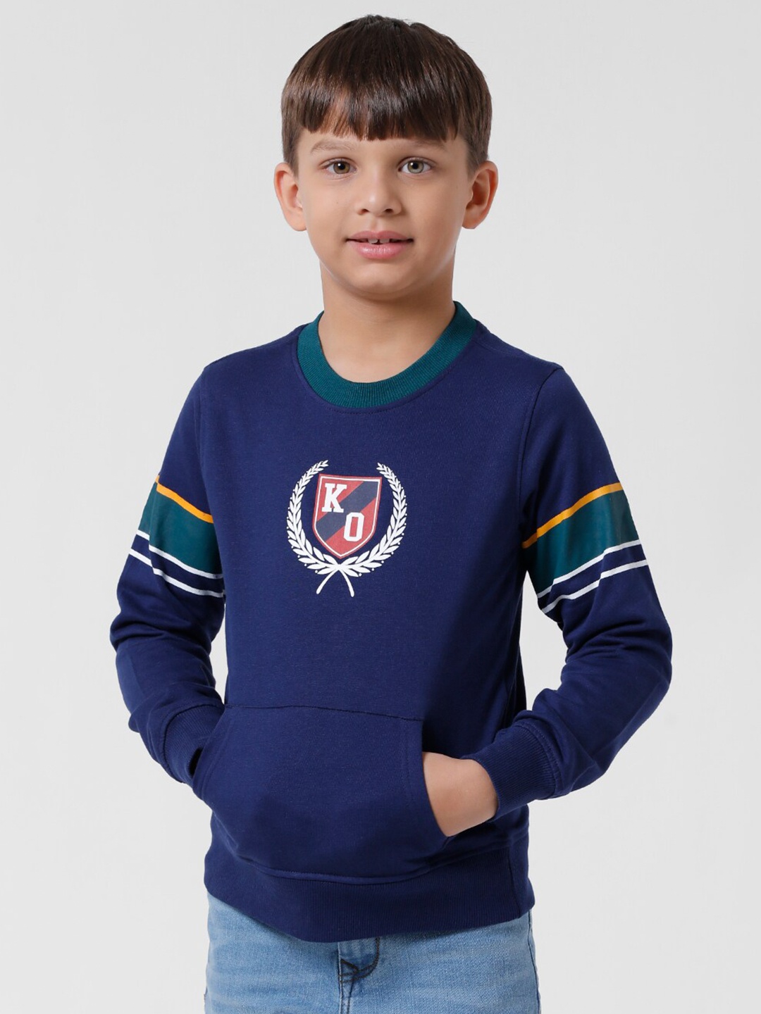 

KATE & OSCAR Boys Printed Sweatshirt, Navy blue