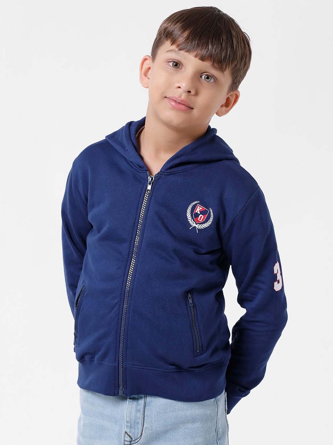 

KATE & OSCAR Boys Hooded Sweatshirt, Navy blue