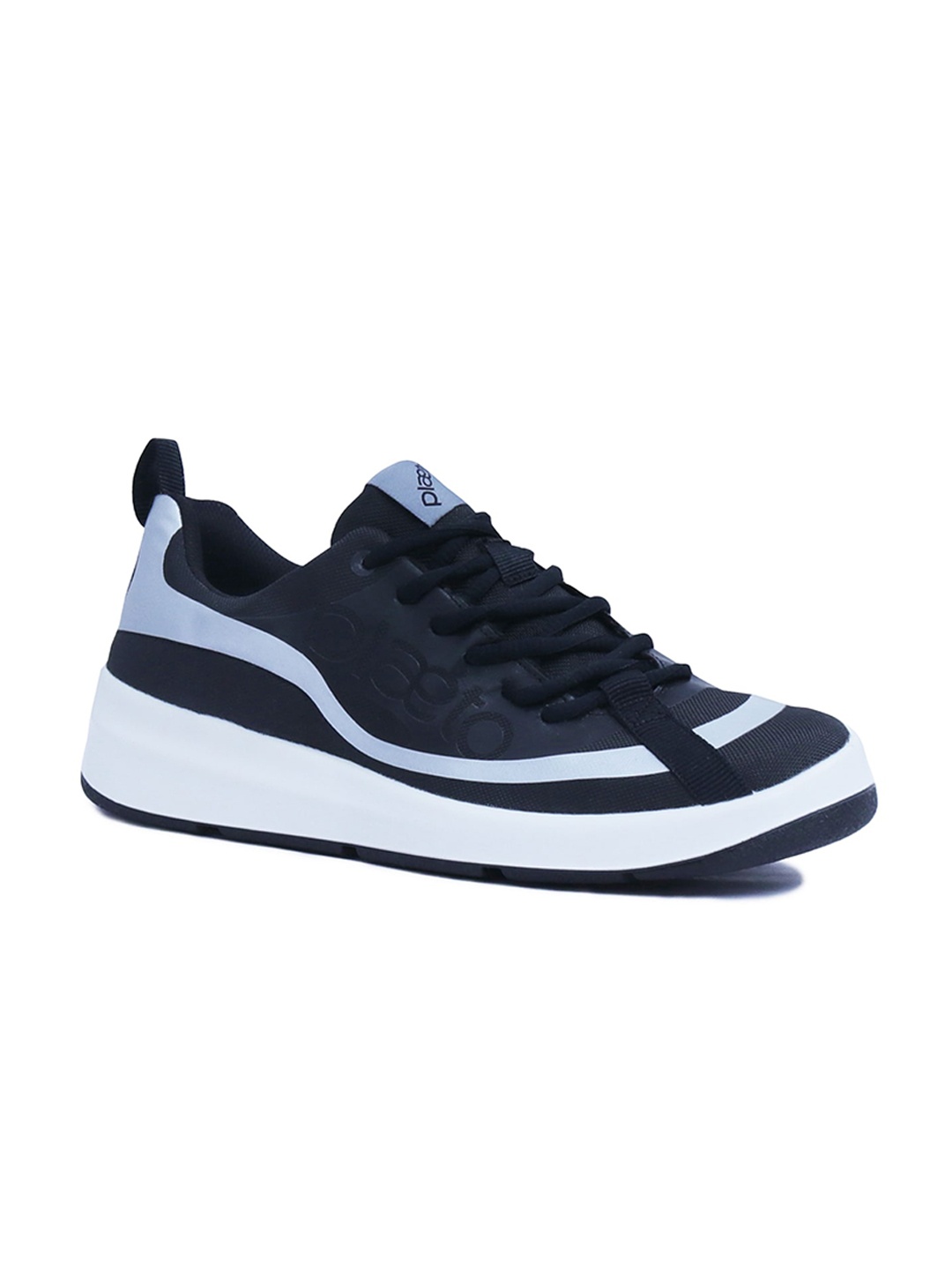 

Plaeto Unisex Ignite Black & Grey Multiplay Sneakers