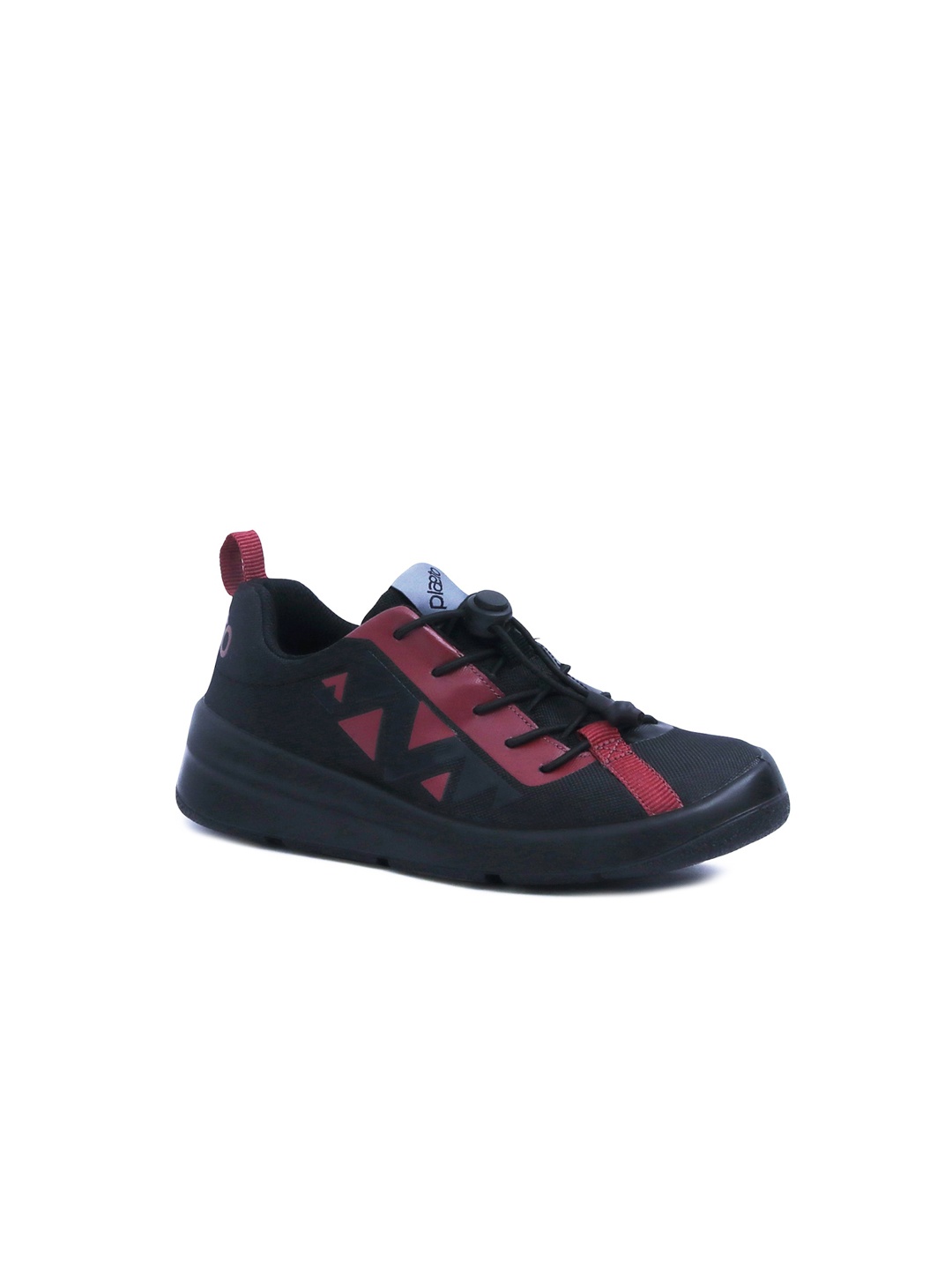 

Plaeto Kids Kollide Black & Red Multiplay Sports Sneakers