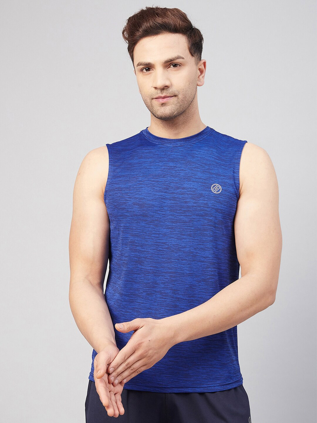 

GRITSTONES Men Dri-FIT T-shirt, Blue