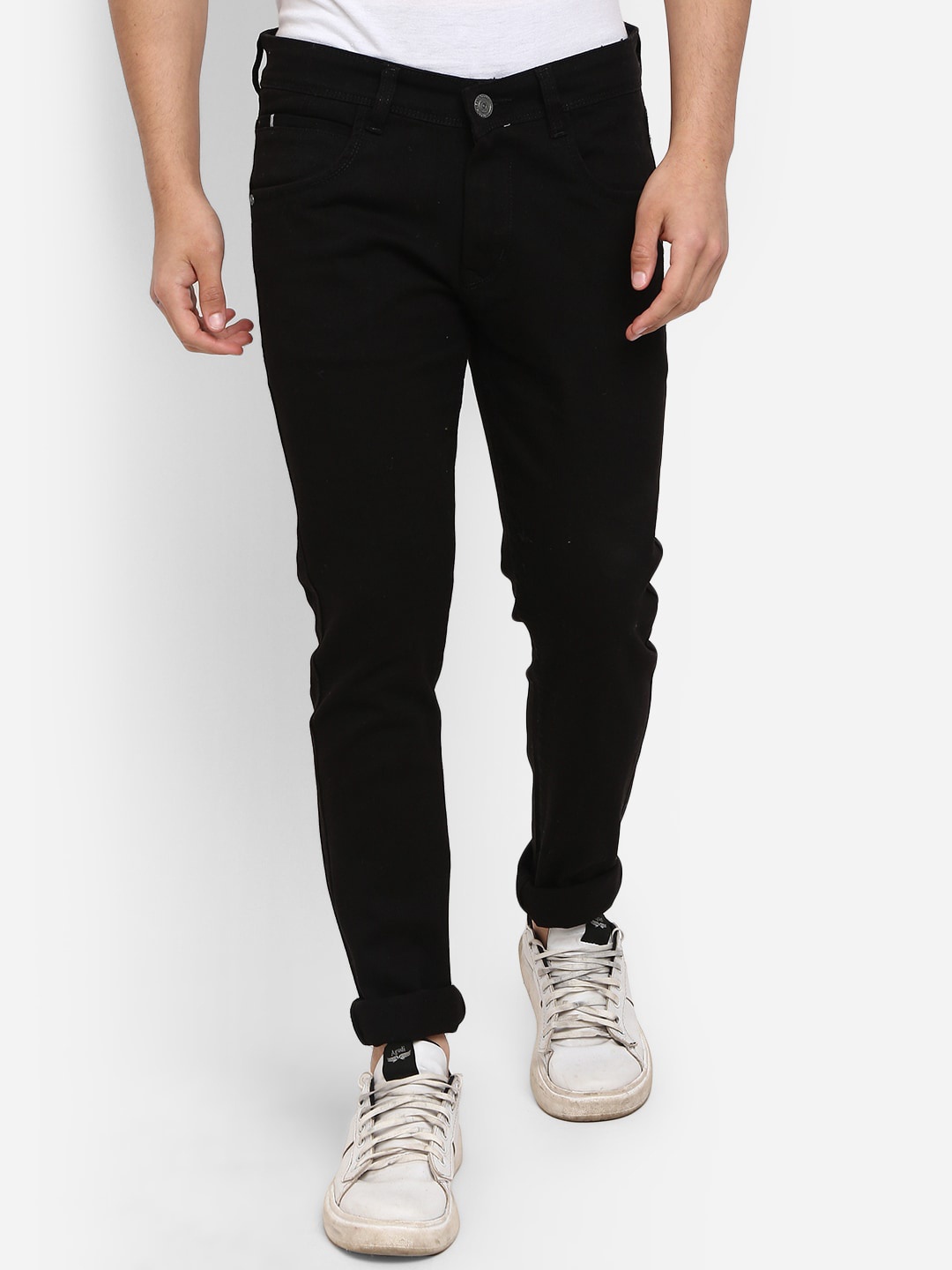 

V-Mart Men Classic Slim Fit Jeans, Black