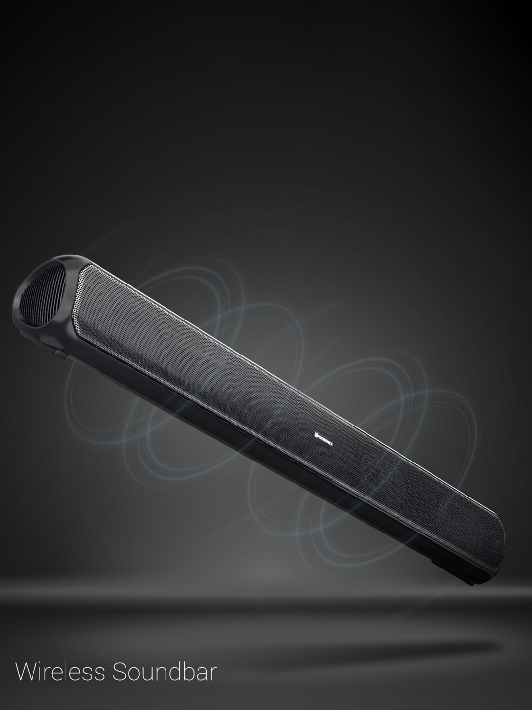 

Portronics Sound Slick 7 50W Watt Bluetooth Soundbar with Aux 3.5mm & In-Built Power Cable, Black