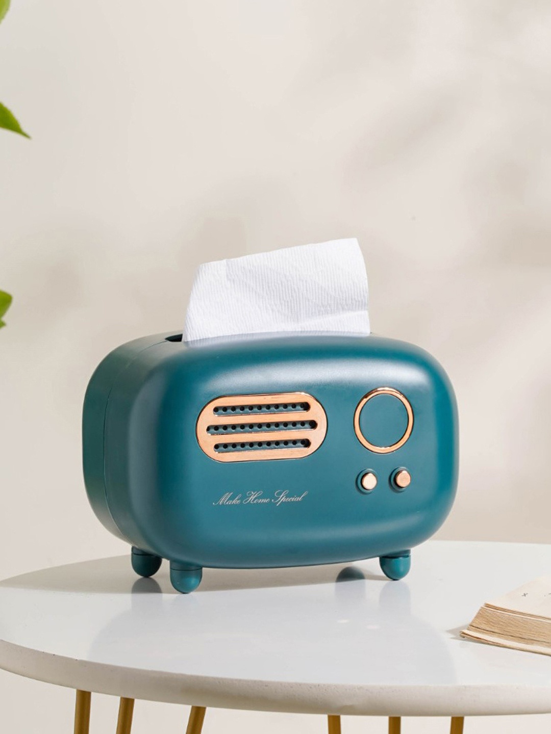

Nestasia Teal Vintage Tissue Box