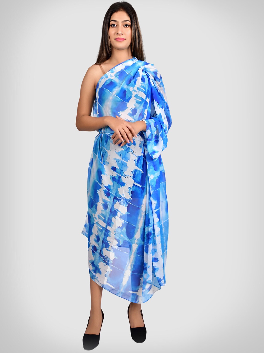 

Rajoria Instyle Women Printed Cover-Up Beach Swim Dress, Blue
