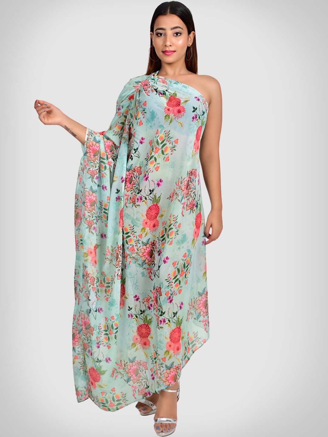 

Rajoria Instyle Women Digital Printed Cover up Dress, Sea green