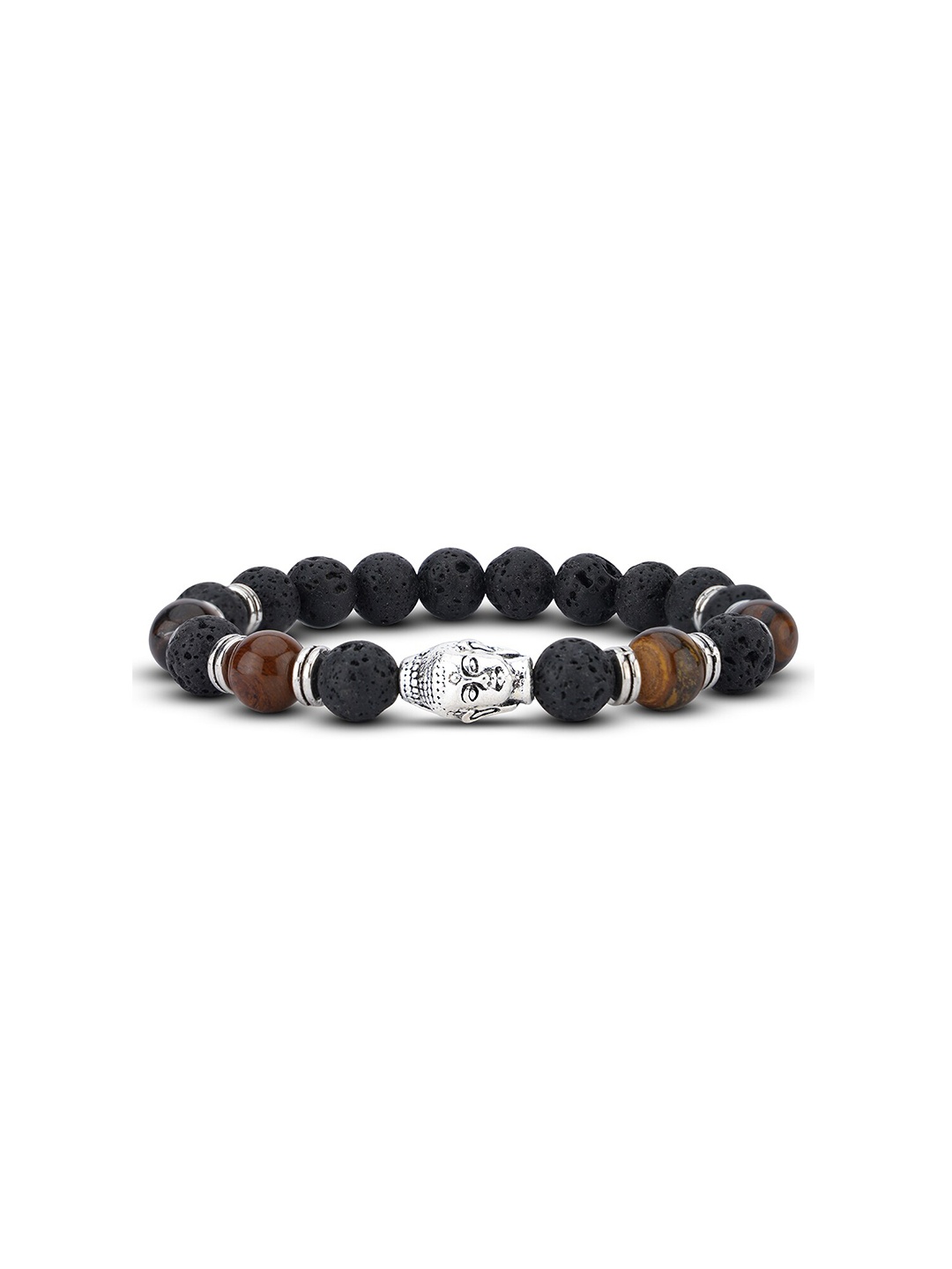 

TOFFCRAFT Men Elasticated Bracelet, Black