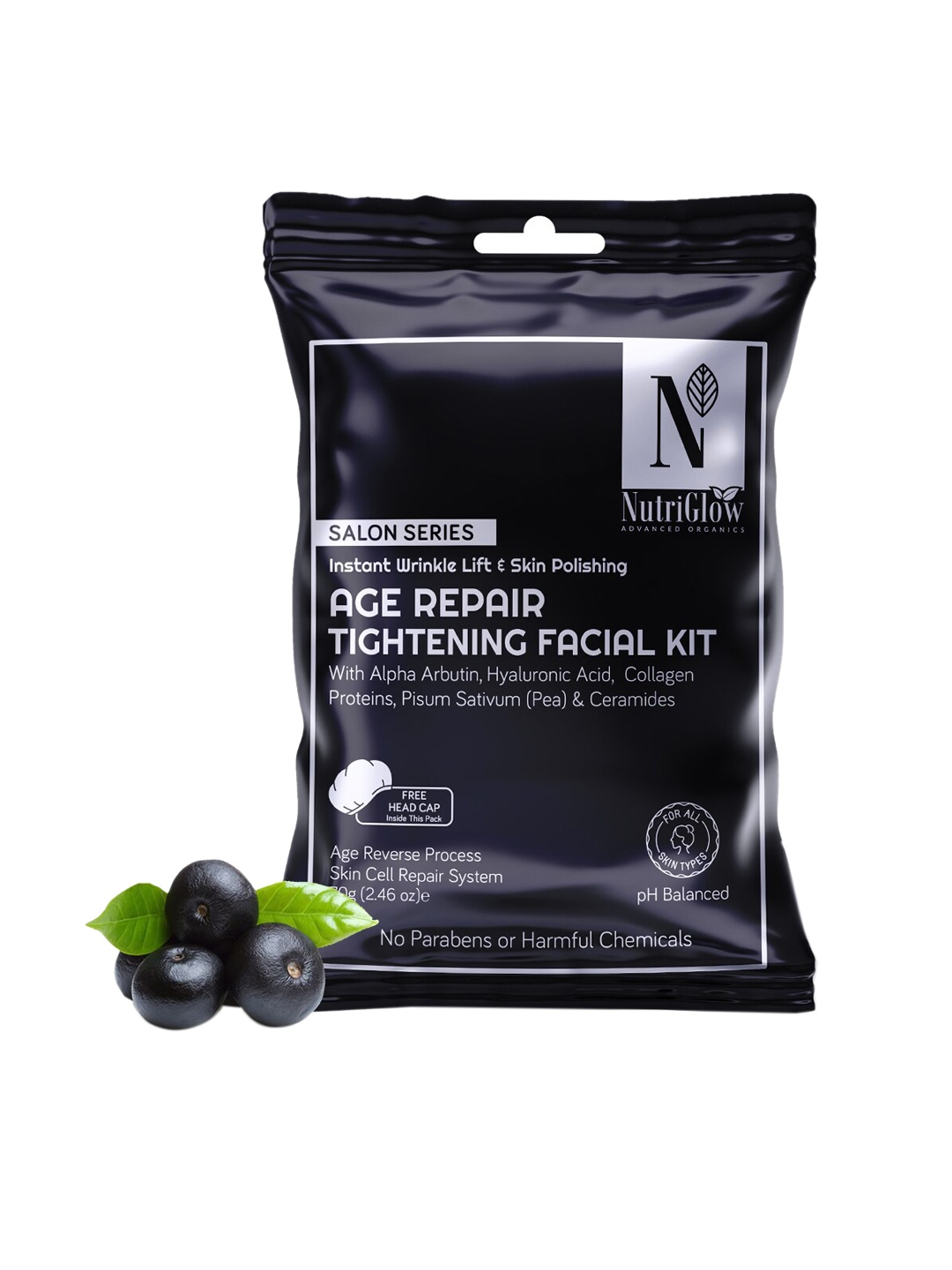 

Nutriglow Advanced Organics Salon Series Age Repair Tightening Facial Kit 70 gm, Na
