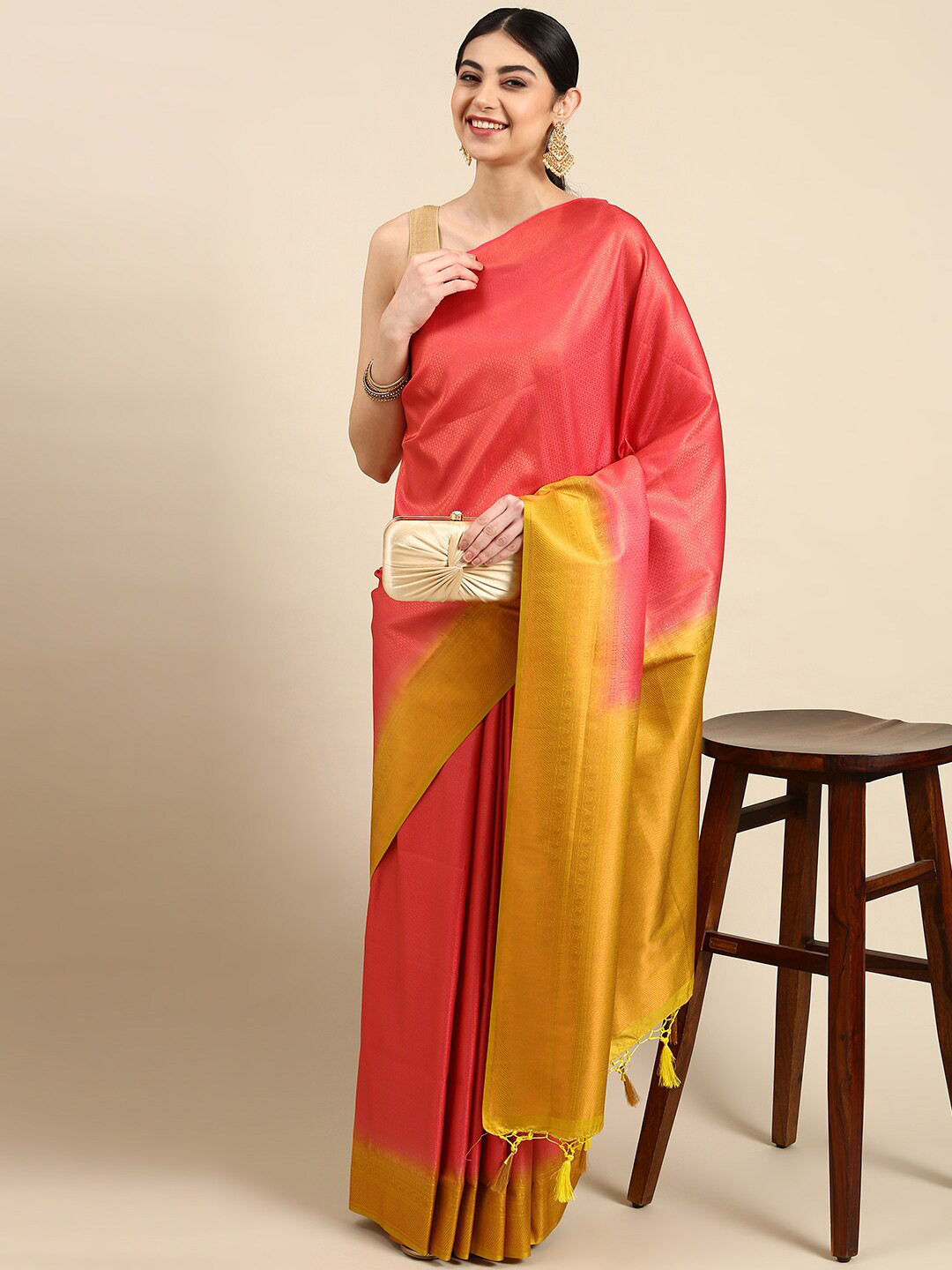 

The Chennai Silks Woven Design Zari Art Silk Banarasi Saree, Pink