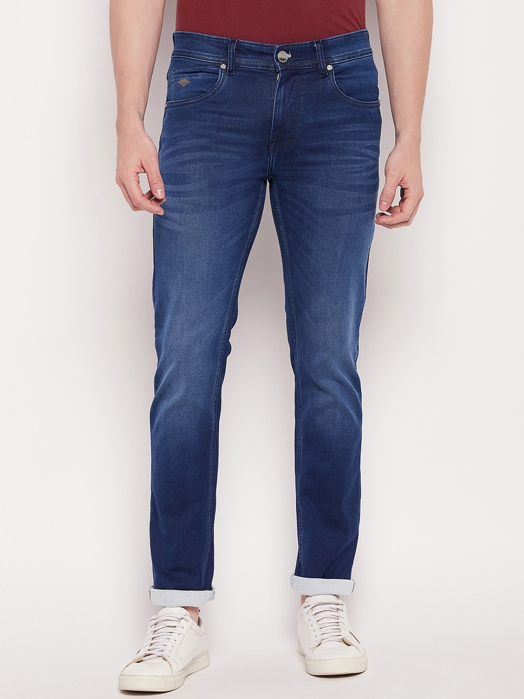 

Duke Duke Men Blue Slim Fit Heavy Fade Cotton Stretchable Stretchable Jeans