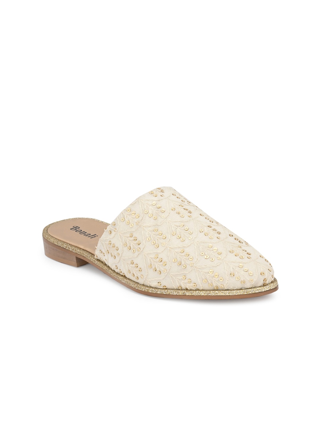 

BONALI Women Mules Flats, Beige