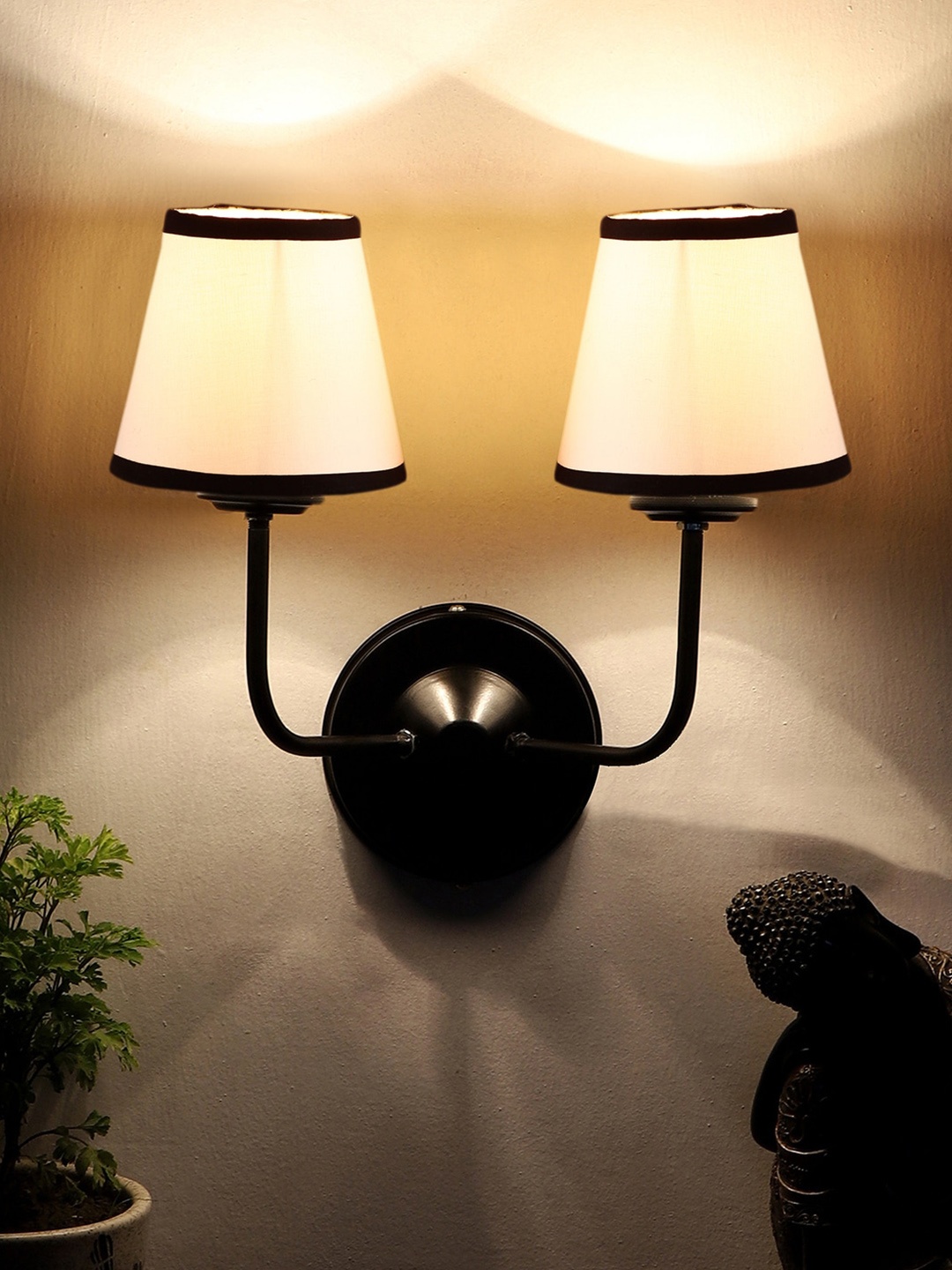 

Devansh White & Black Dual Wall Mounted Lamps