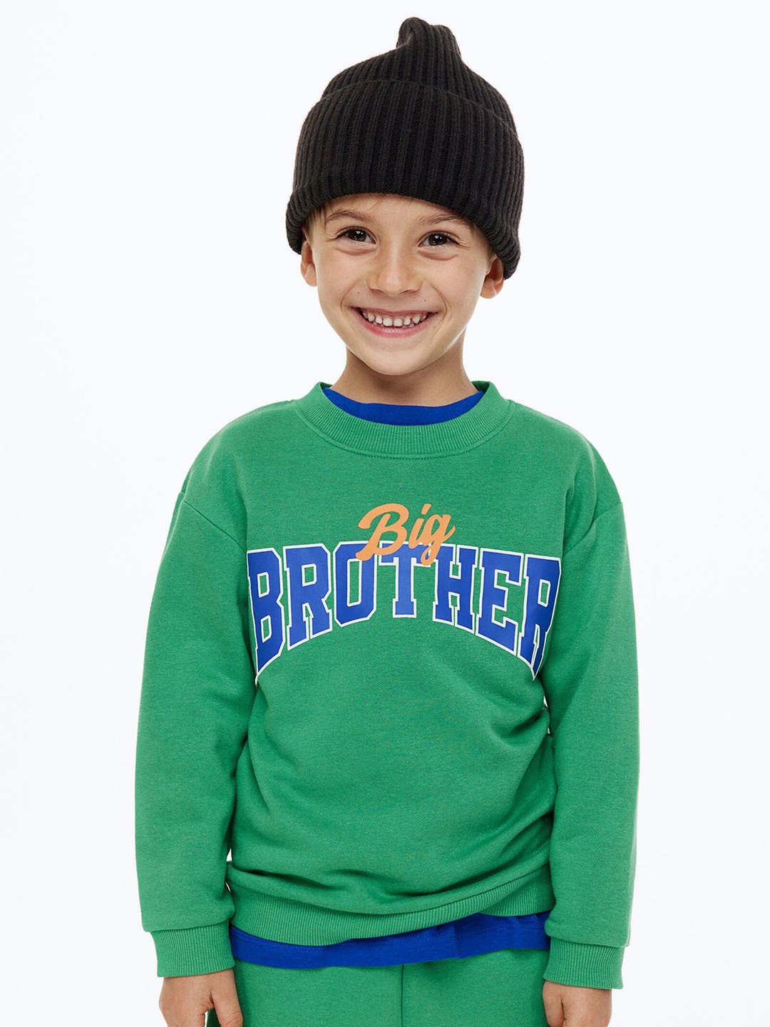 

H&M Boys 2-piece printed sweatshirt set, Green