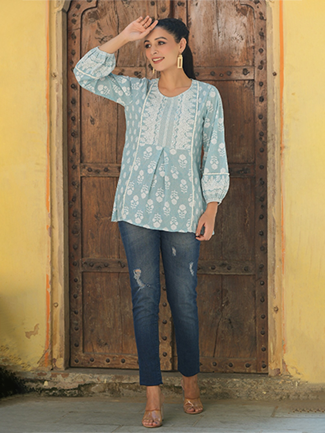 

Juniper Printed Tunic, Blue