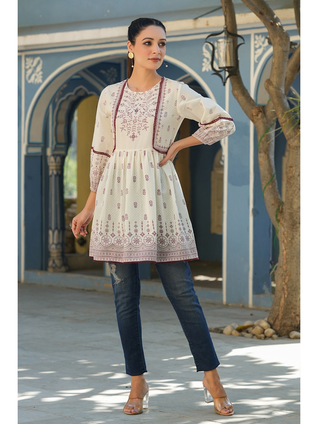 

Juniper Printed Tunic, White