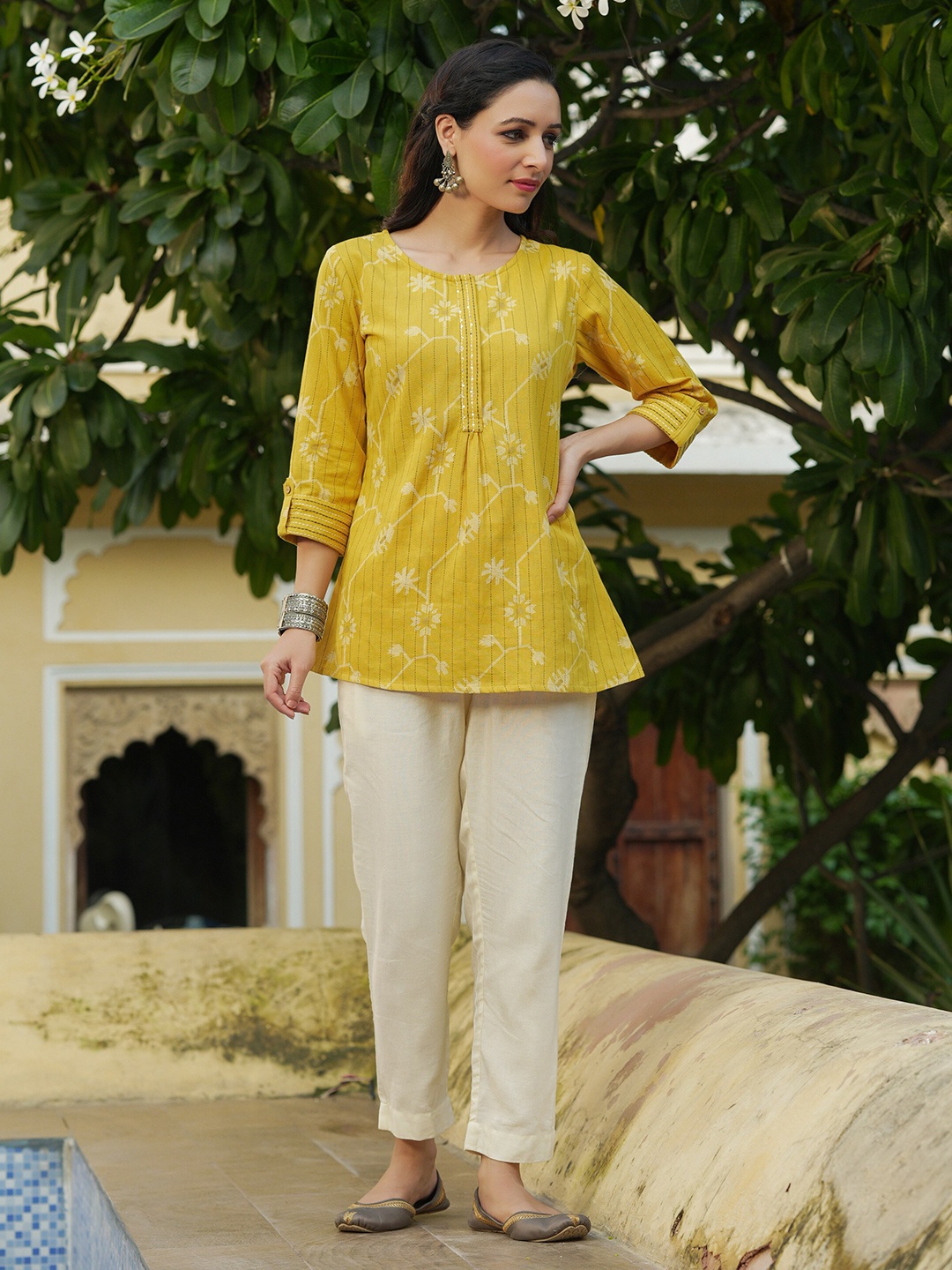 

Juniper Printed Tunic, Mustard