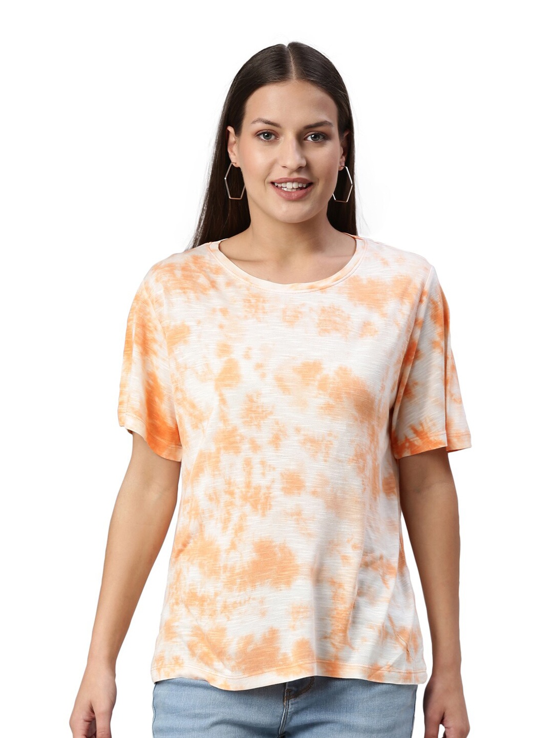

YCANF Tie and Dye Top, Orange