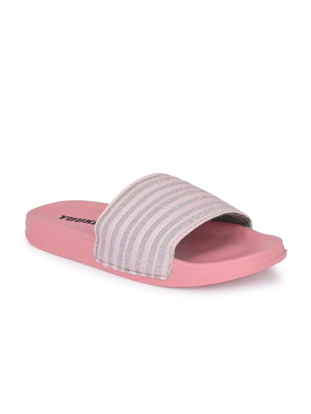 

Yuuki Women Striped Sliders, Pink