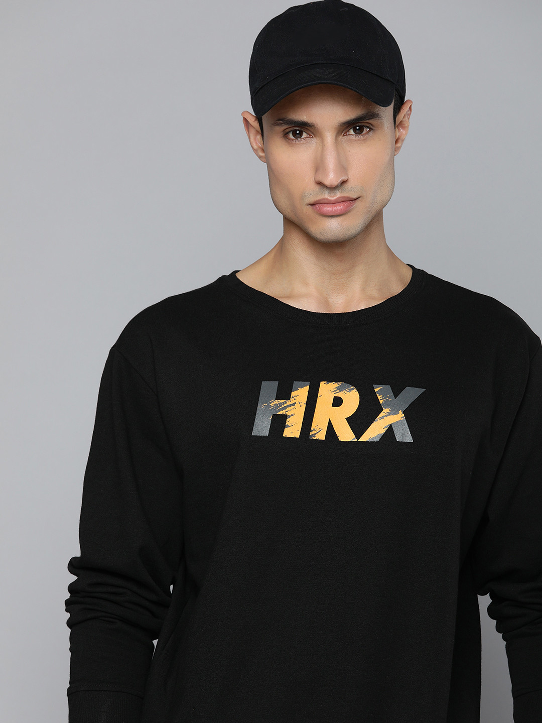 

HRX by Hrithik Roshan Men Graphic Printed Sweatshirt, Black