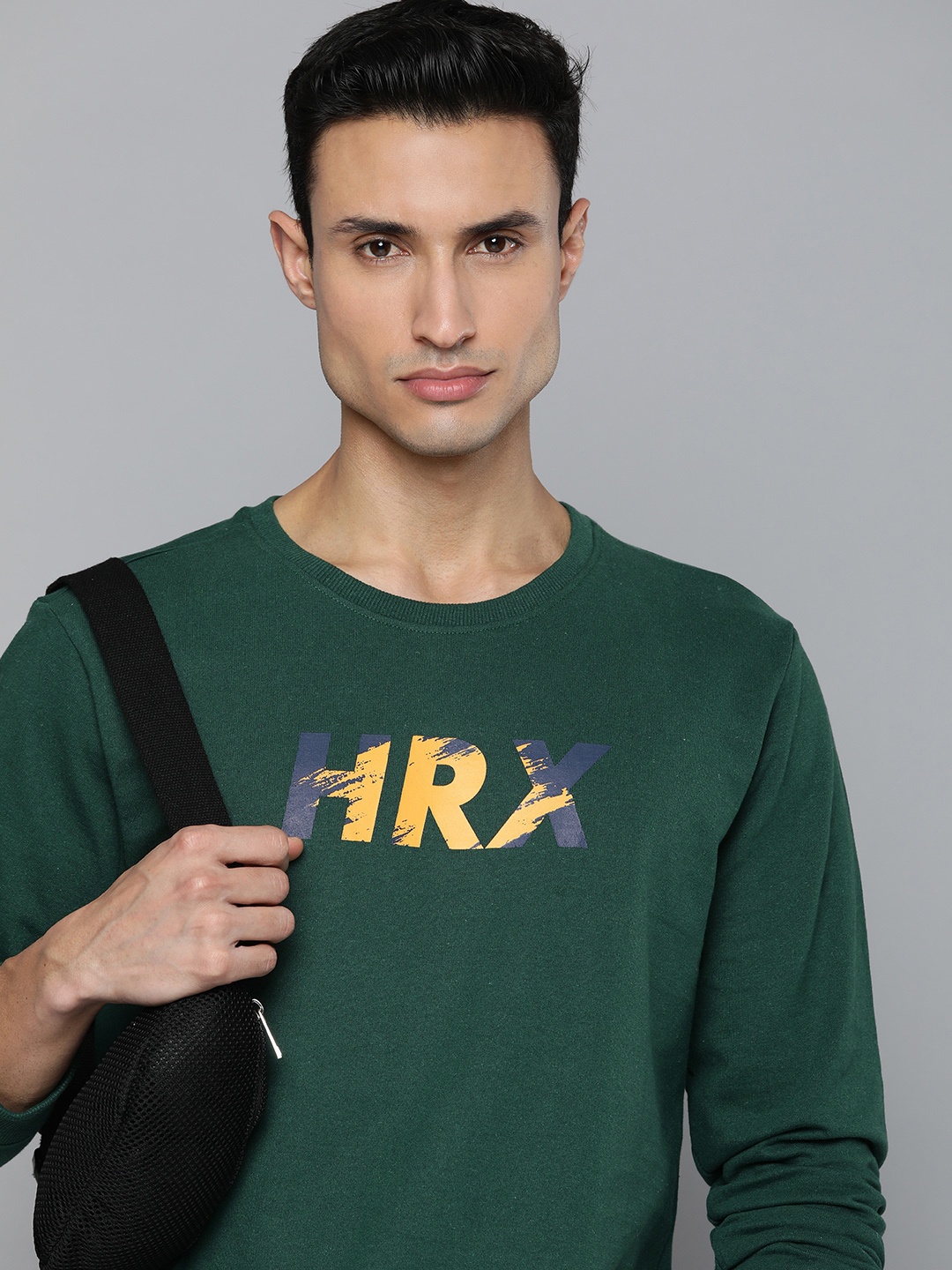 

HRX by Hrithik Roshan Men Graphic Printed Sweatshirt, Green