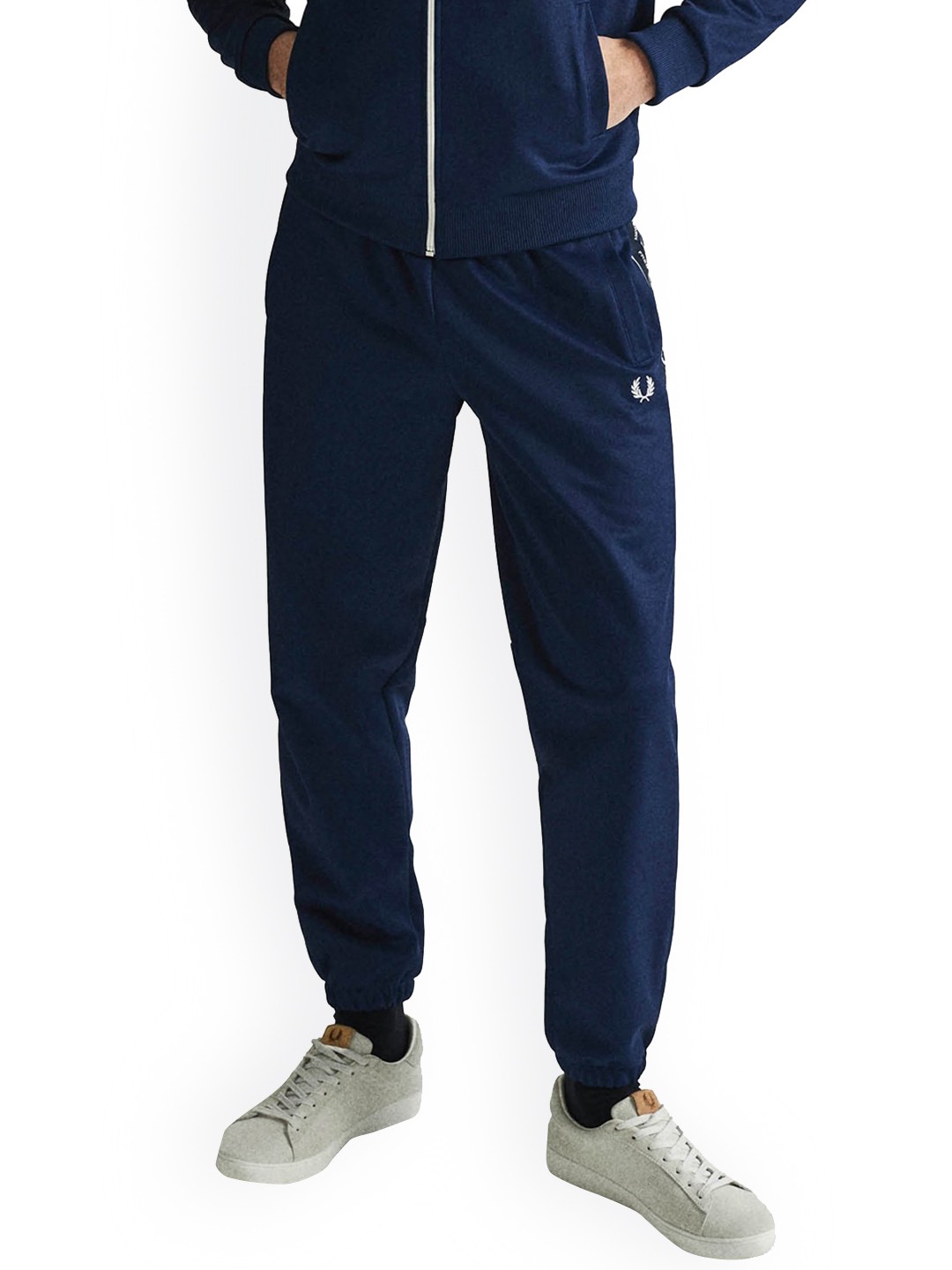 

Fred Perry Men Taped Panel Joggers, Navy blue