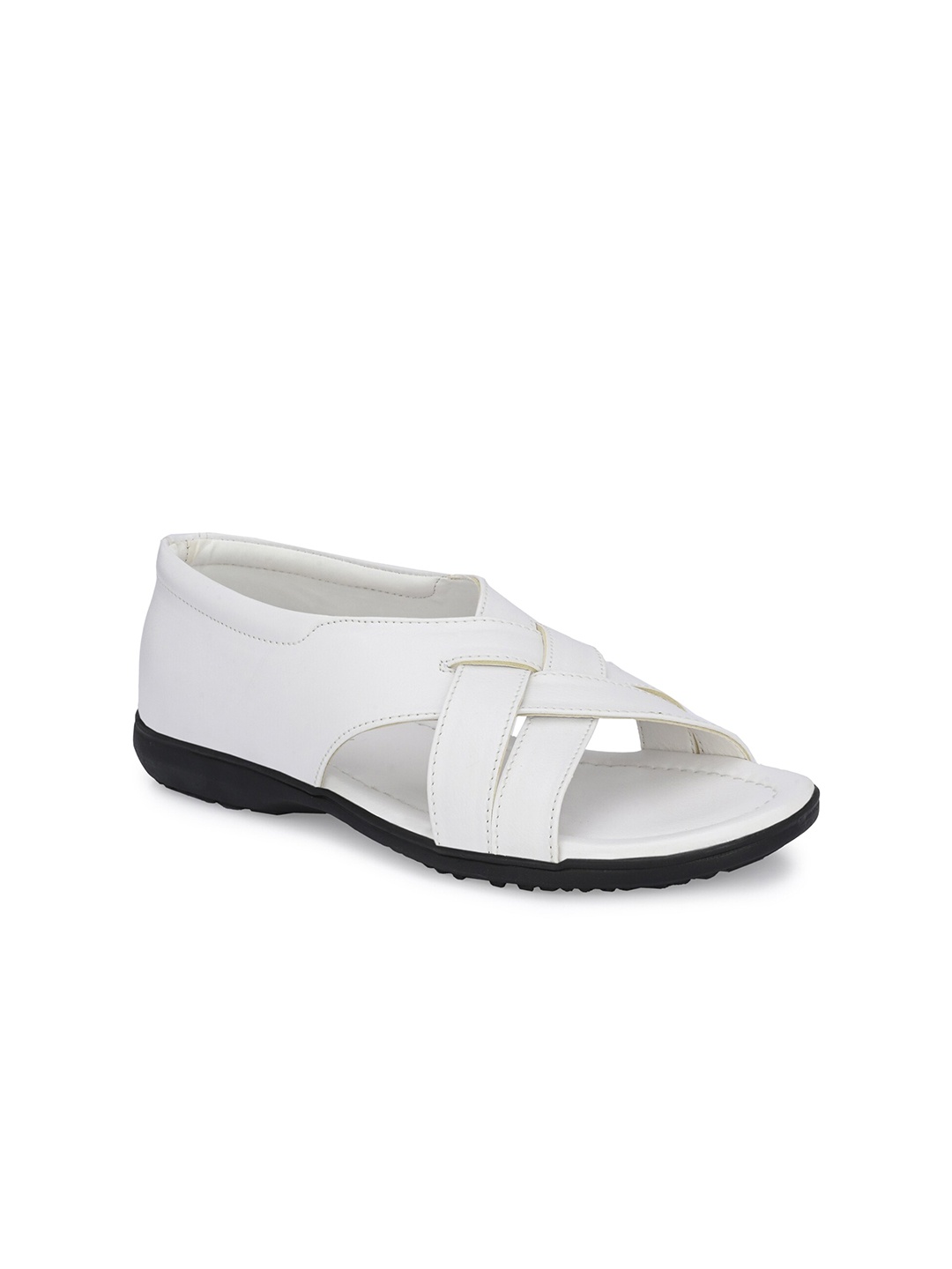 

John Karsun Men Comfort Sandals, White