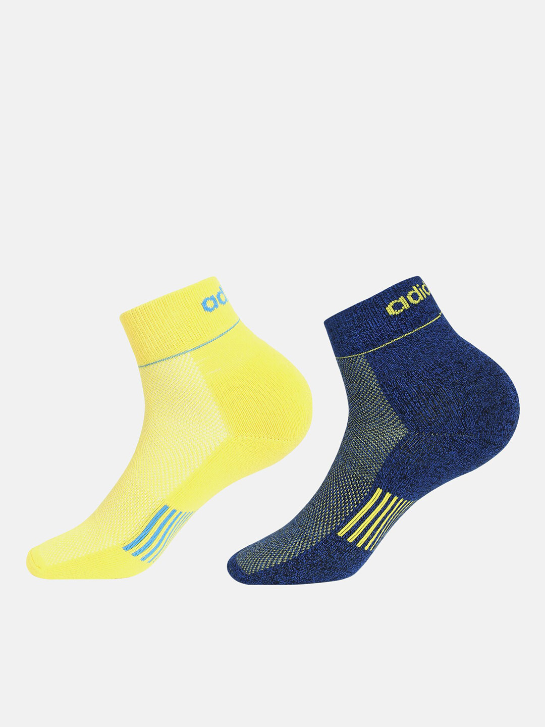 

ADIDAS Men Pack Of 2 Patterned Ankle-Length Socks, Blue