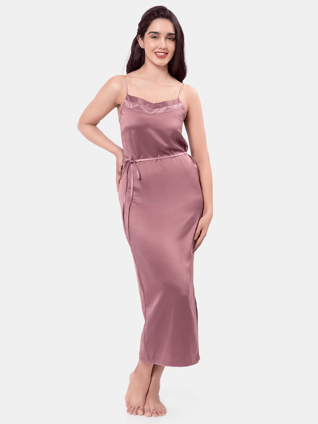 

Amante Scoop Neck Maxi Nightdress, Purple