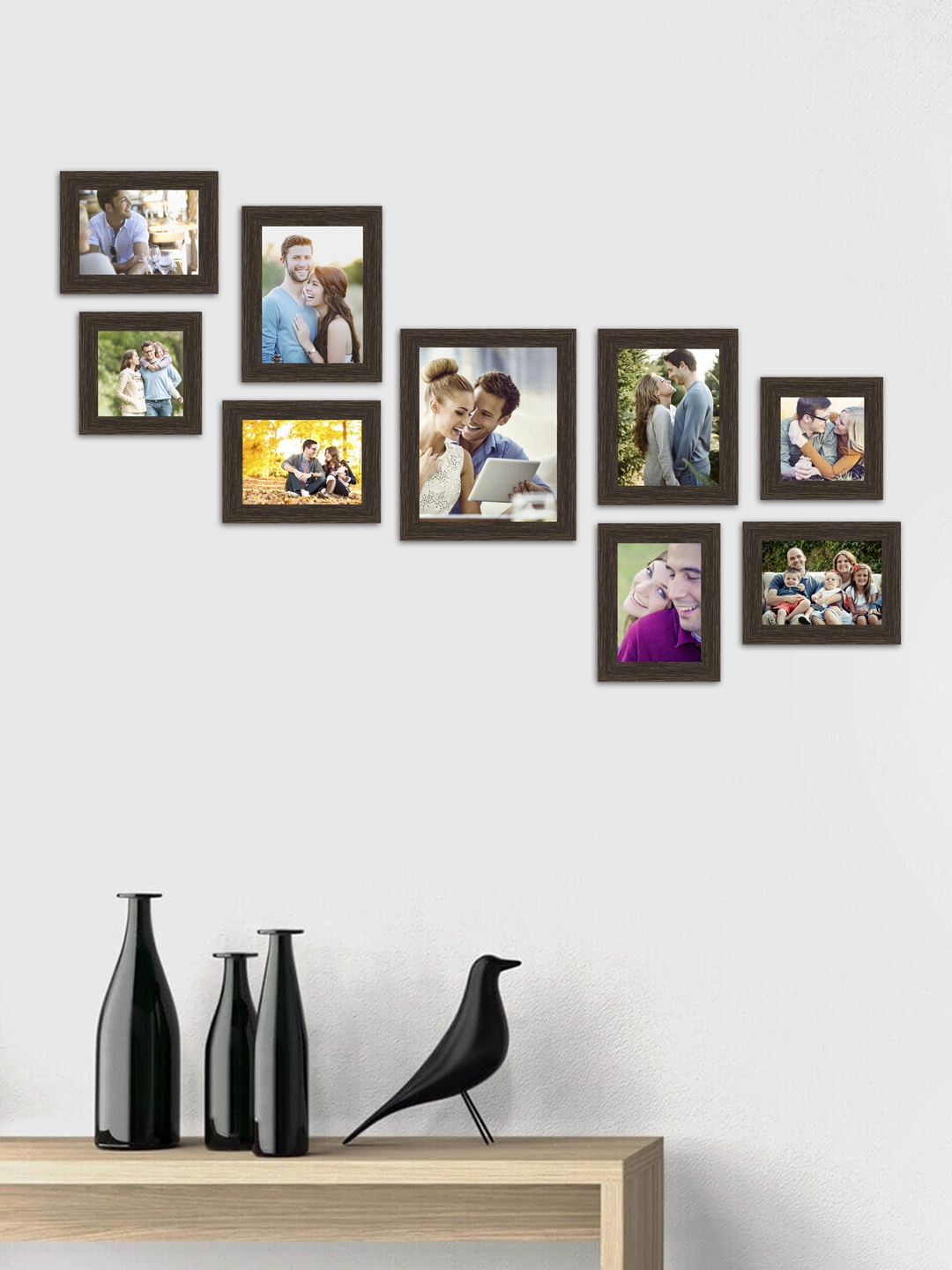

Art Street Brown Set of 9 Photo Frames