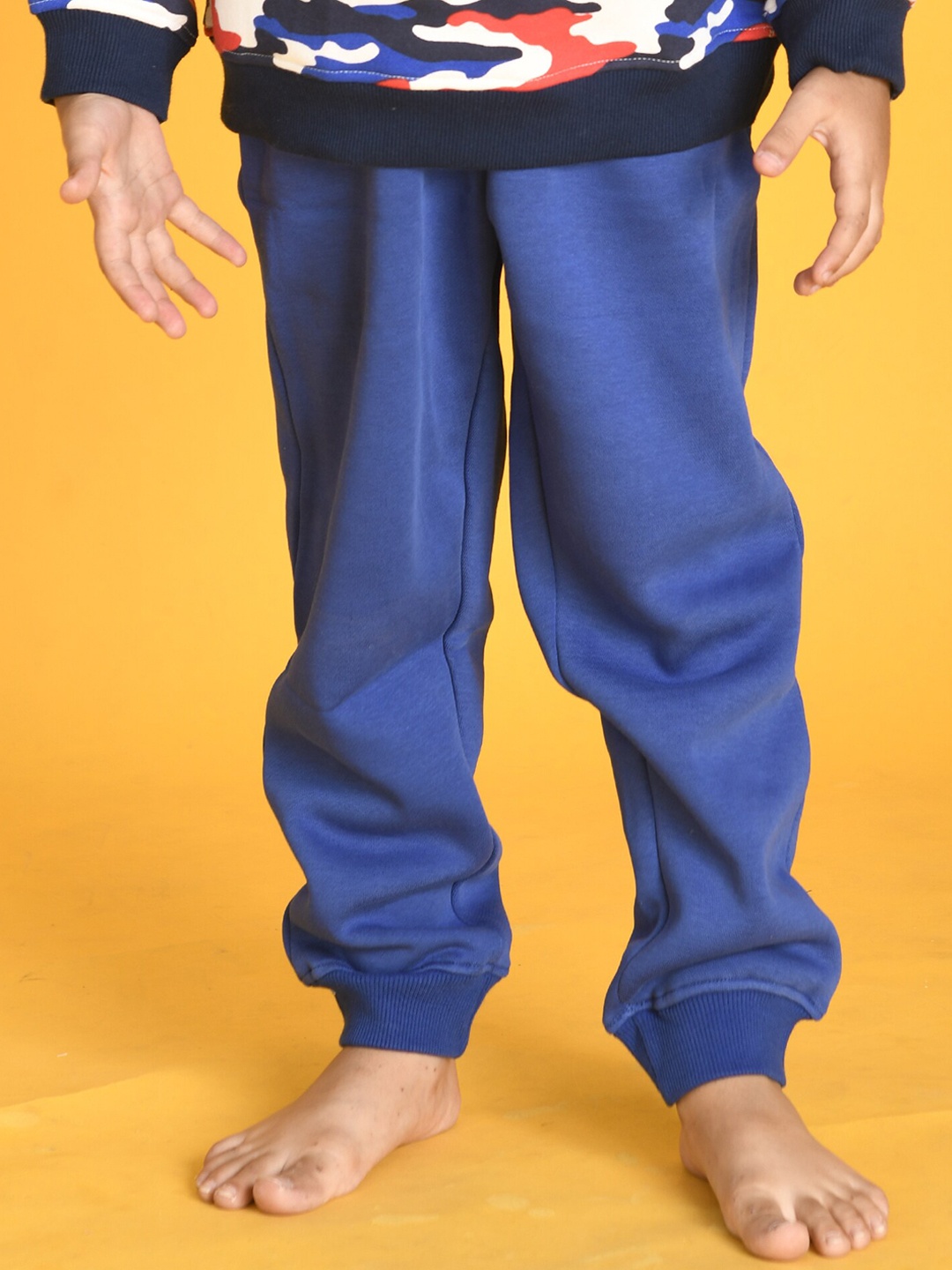 

Anthrilo Boys High-Rise Fleece Joggers Lounge Pant, Blue