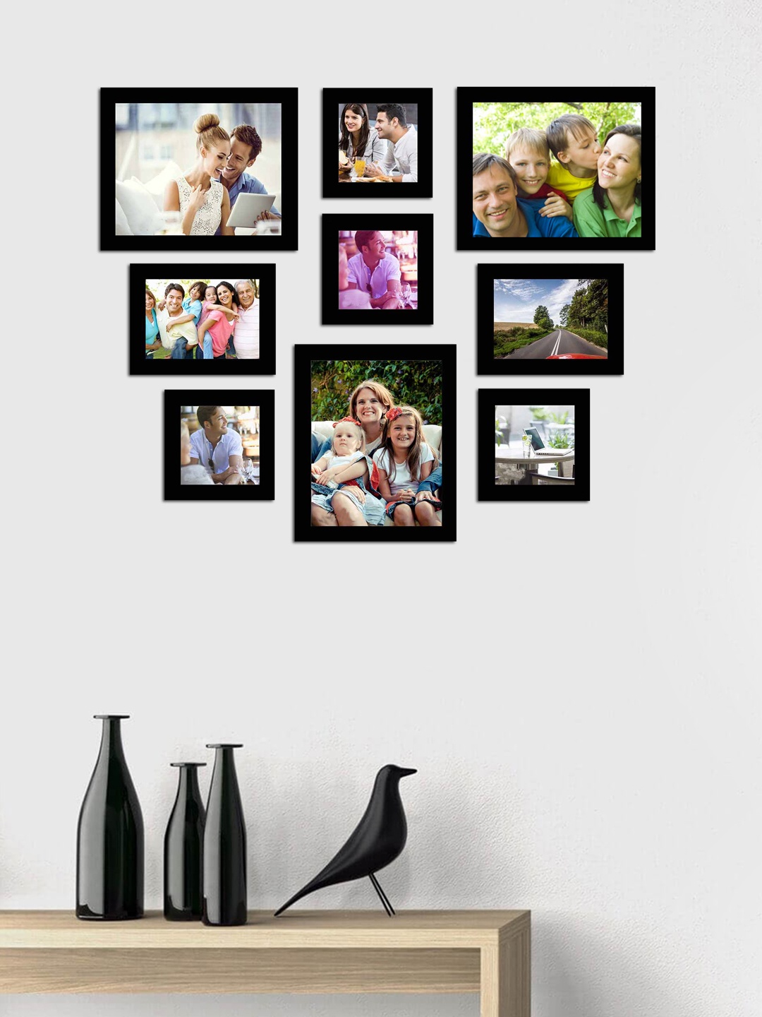 

Art Street Black Set of 9 Photo Frames