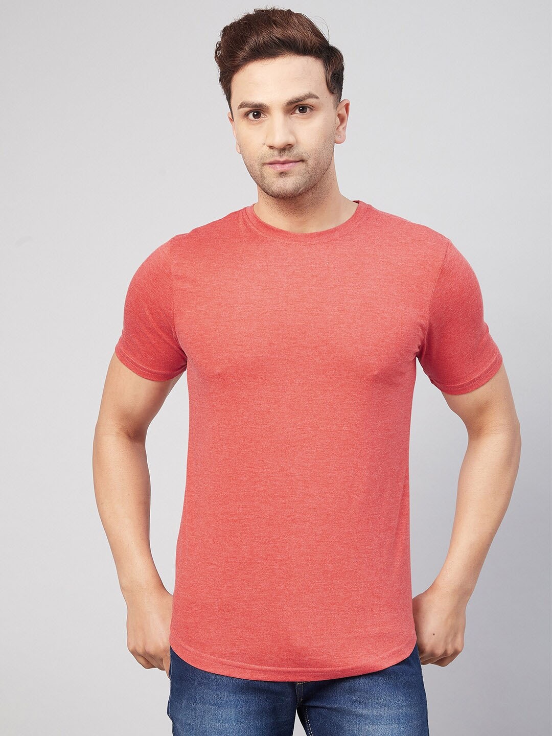 

GRITSTONES Men Cotton T-shirt, Pink