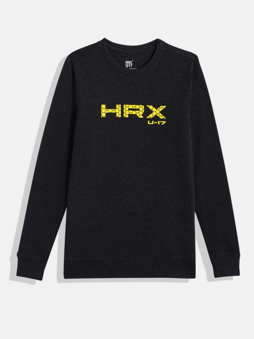 

HRX by Hrithik Roshan Boys Printed Sweatshirt, Charcoal