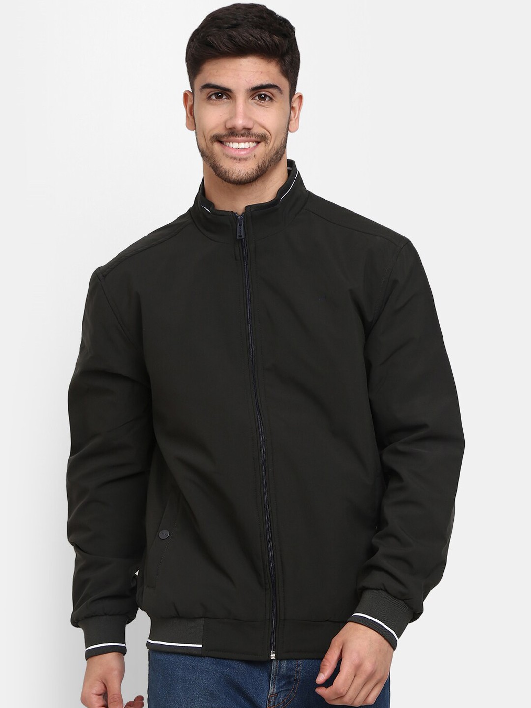

V-Mart Men Lightweight Outdoor Bomber Jacket, Olive
