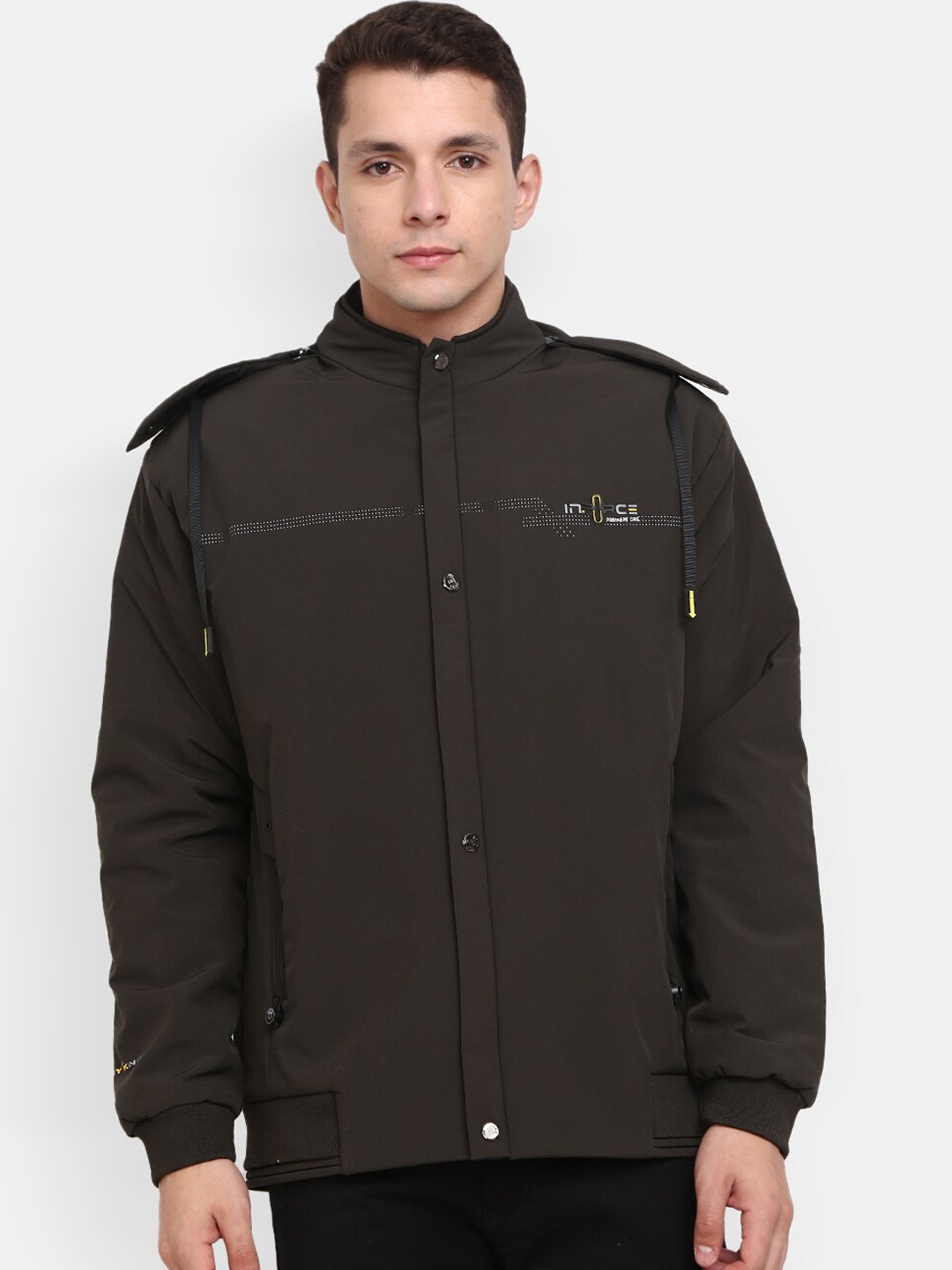 

V-Mart Men Lightweight Cotton Outdoor Bomber Jacket, Olive