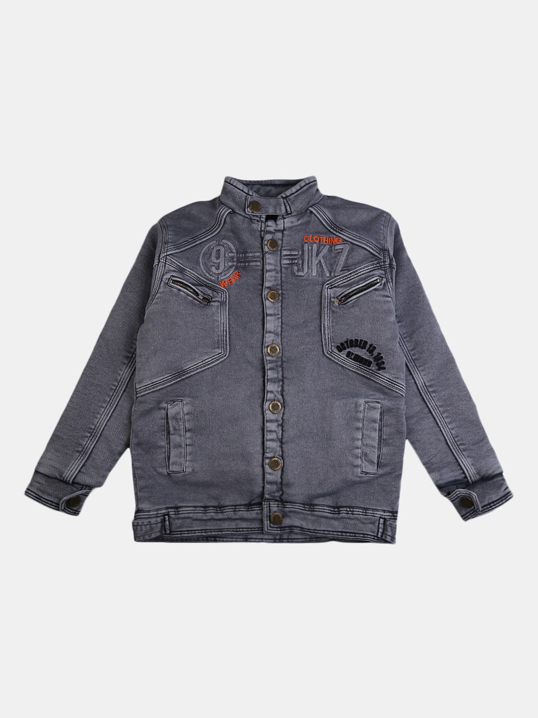 

V-Mart Boys Grey Lightweight Outdoor Denim Jacket
