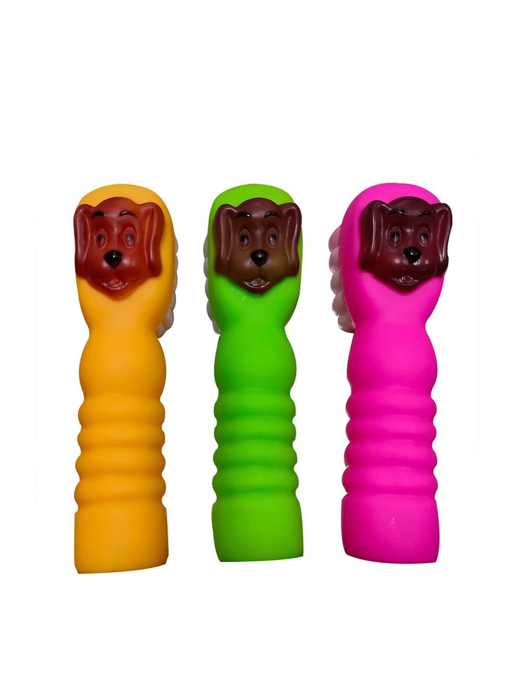

Emily pets Squeaky Toothbrush Shaped Toys, Green