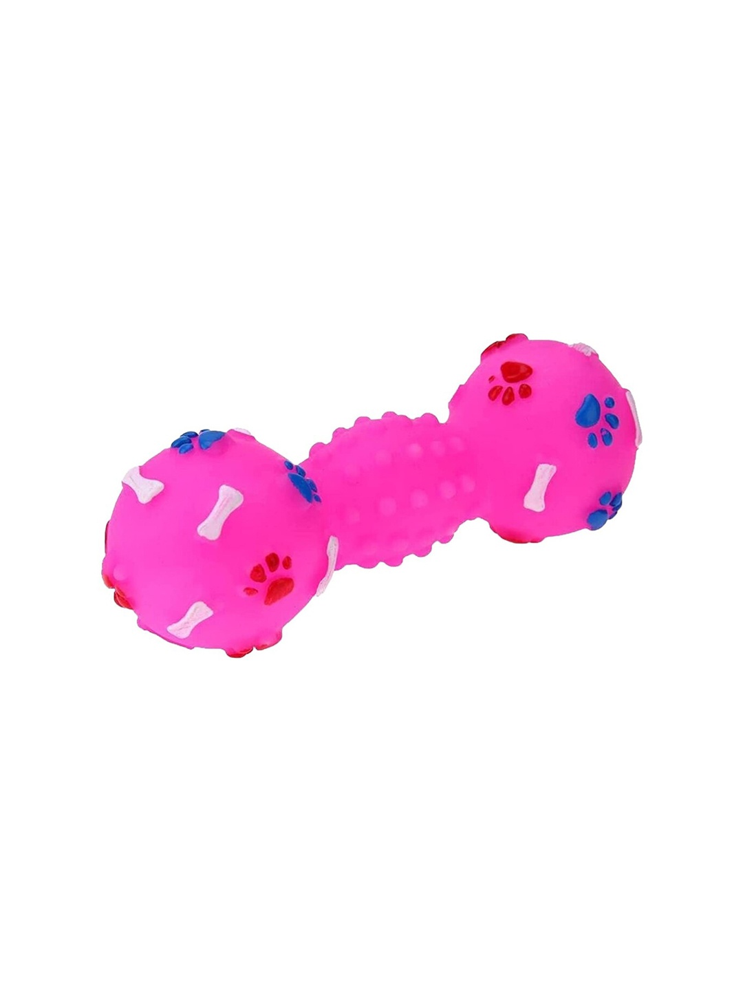 

Emily pets Squeaky Dumbbell-Shaped Pet Toys, Pink