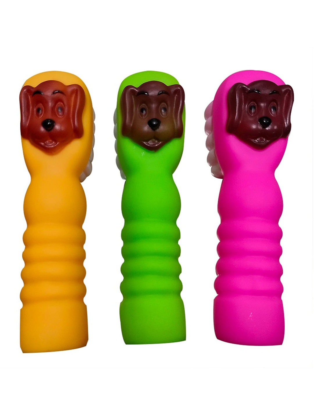 

Emily pets Squeaky Toothbrush Shaped Pet Toys, Pink