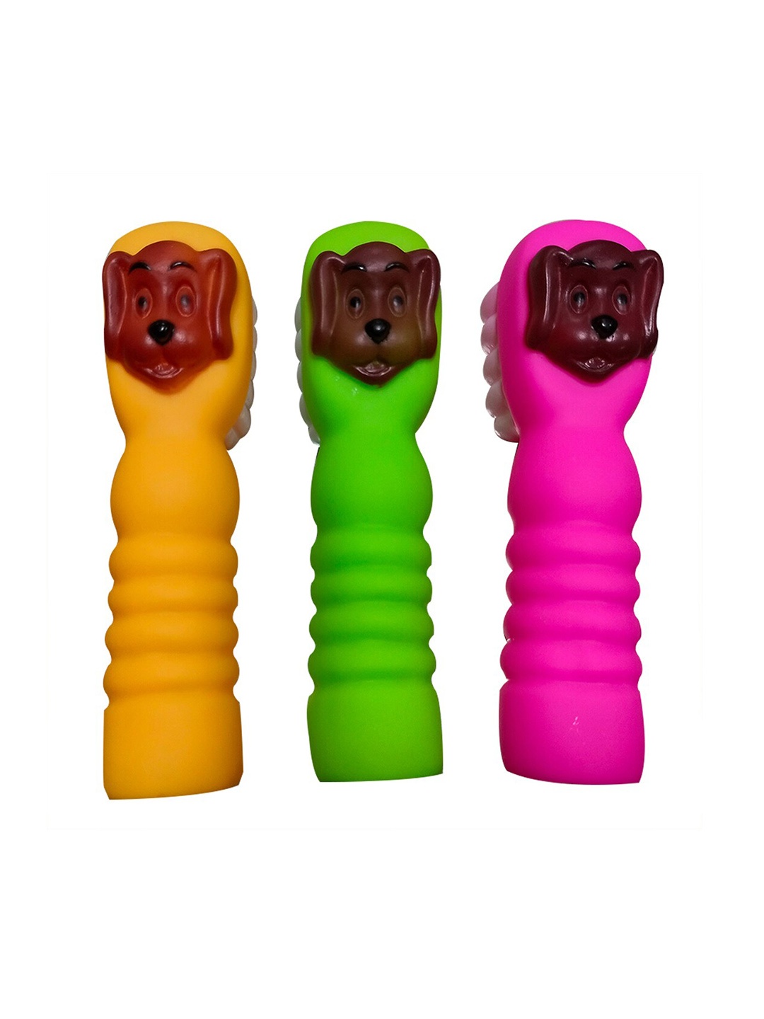 

Emily pets Squeaky Toothbrush Shaped Pet Toys, Yellow