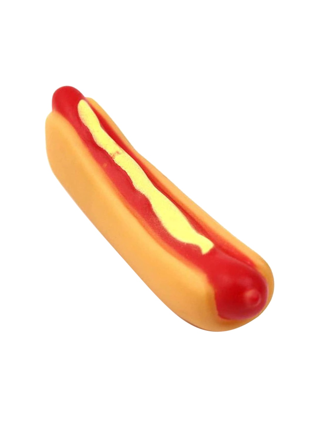 

Emily pets Squeaky Hot Dog-Shape Pet Toys, Beige