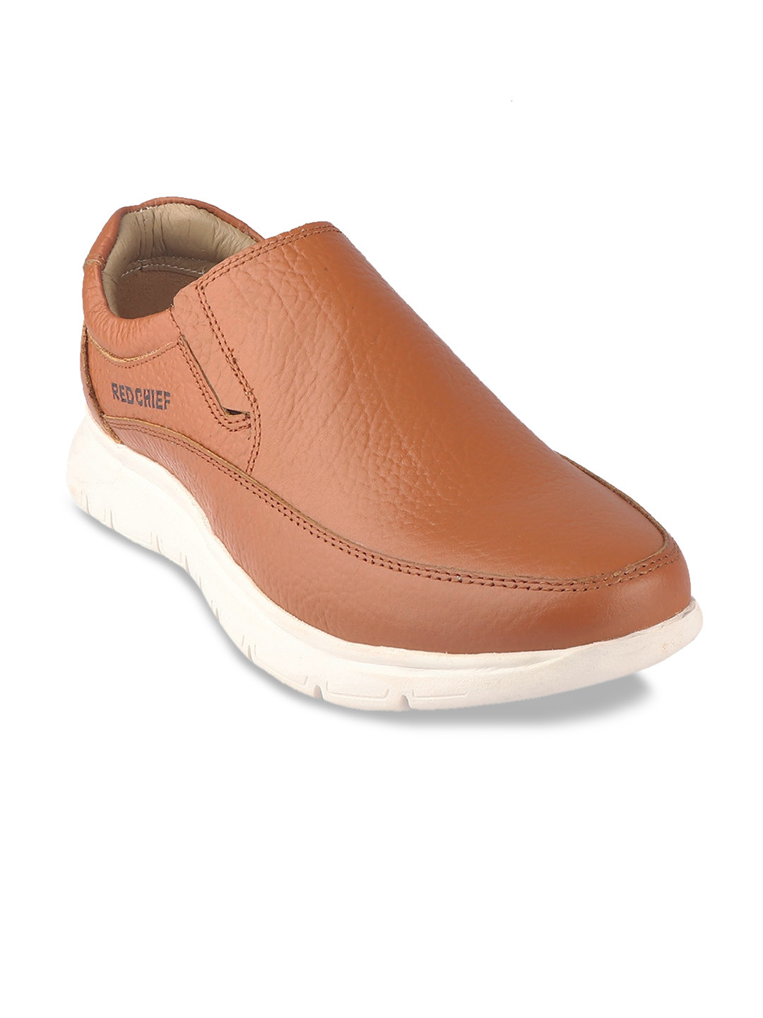 

Red Chief Men Leather Slip-On Sneakers, Tan