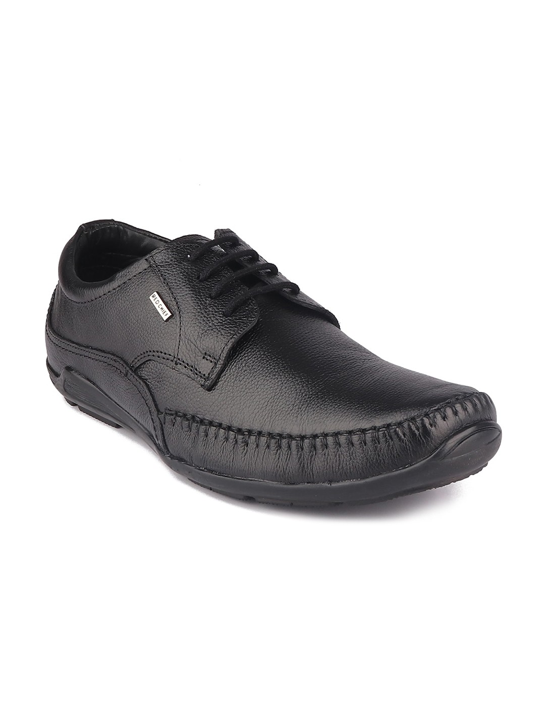 

Red Chief Men Leather Formal Derbys, Black