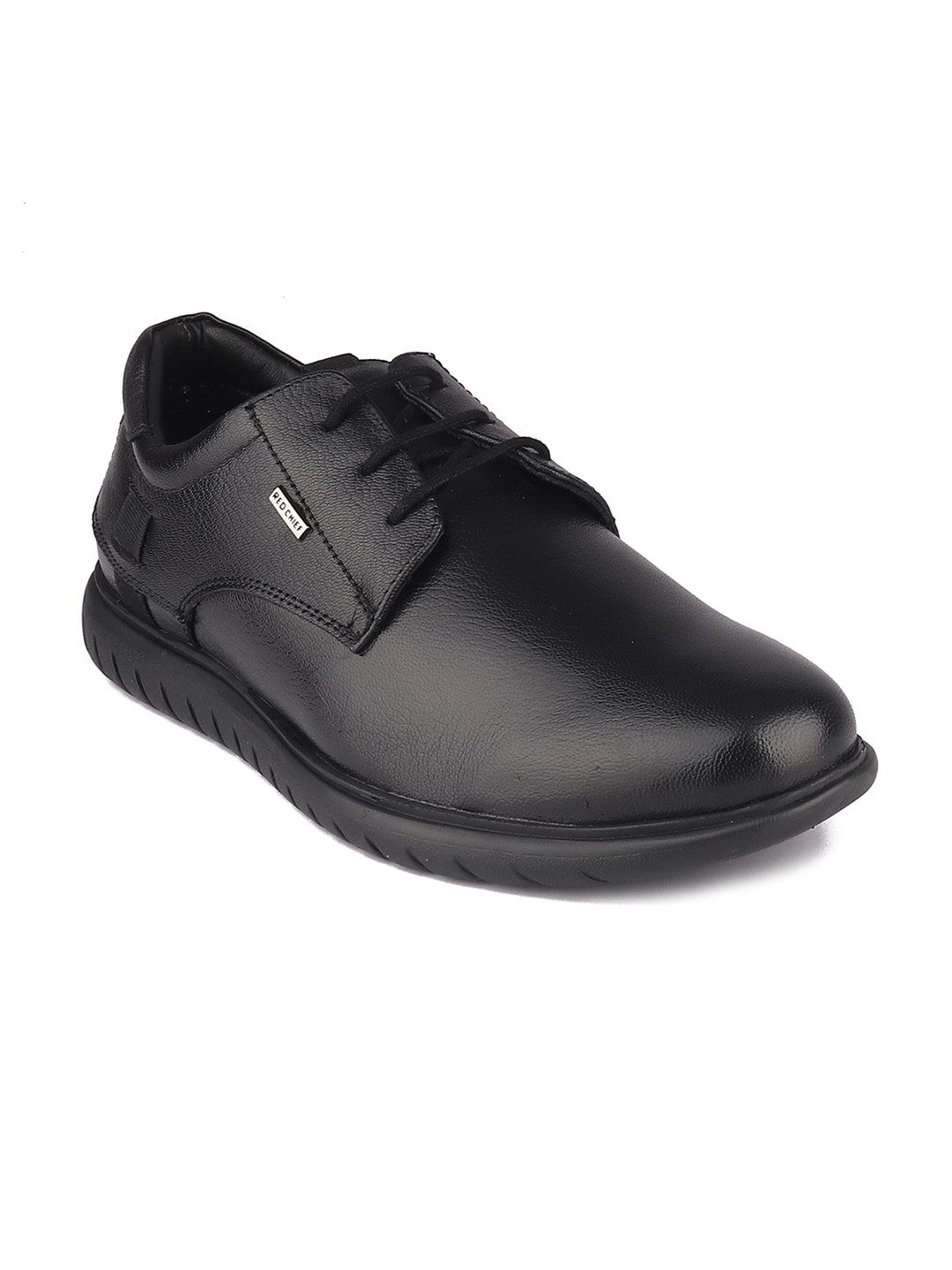 

Red Chief Men Leather Formal Derbys, Black