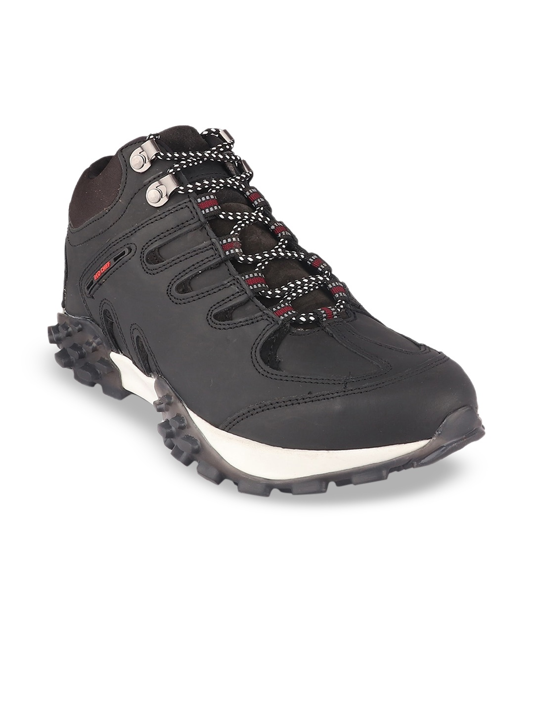 

Red Chief Men Leather Sneakers, Black