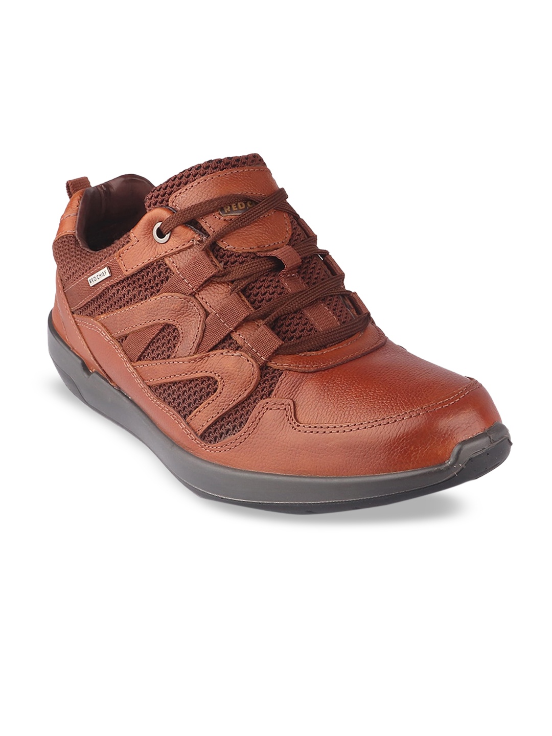 

Red Chief Men Leather Sneakers, Tan